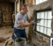 glass block basement window installation